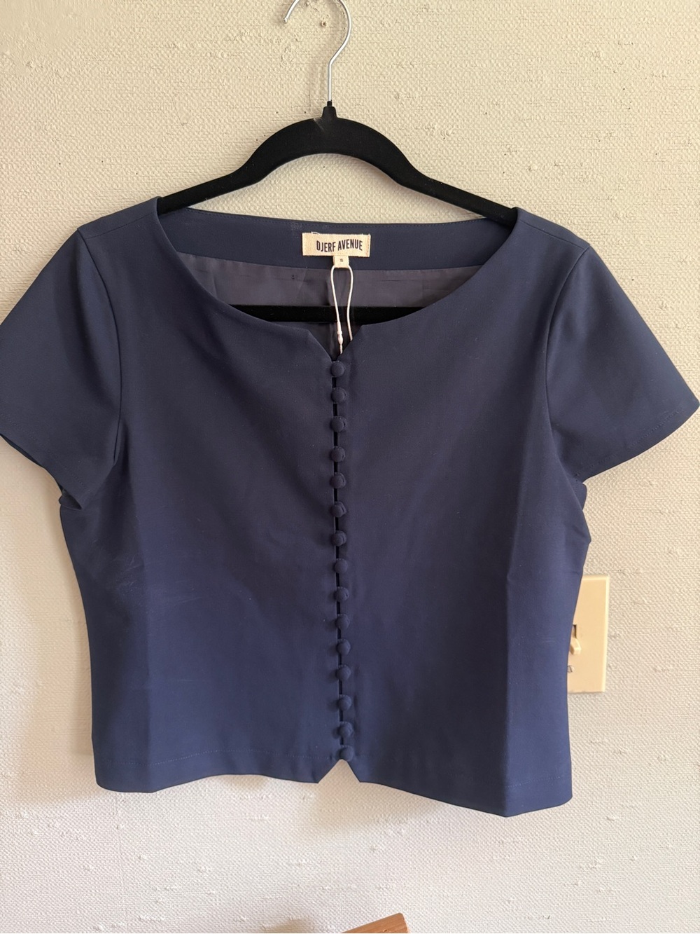 Djerf Avenue Day-to-day Top Deep Blue